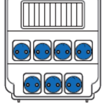 7 x prize industriale : schuko 16A IP54 250V