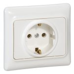 Priza 2P+T, 16A, alba