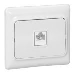 Priza telefon RJ11, alba