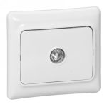 Priza TV de capat, alba