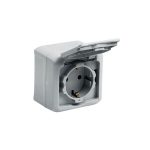 Forix IP44,priza 2P+T,16A,alba