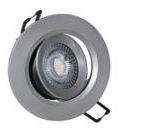 spot cu LED reglabil incastrat ARGINTIU 5W lumina calda